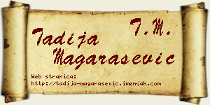 Tadija Magarašević vizit kartica
